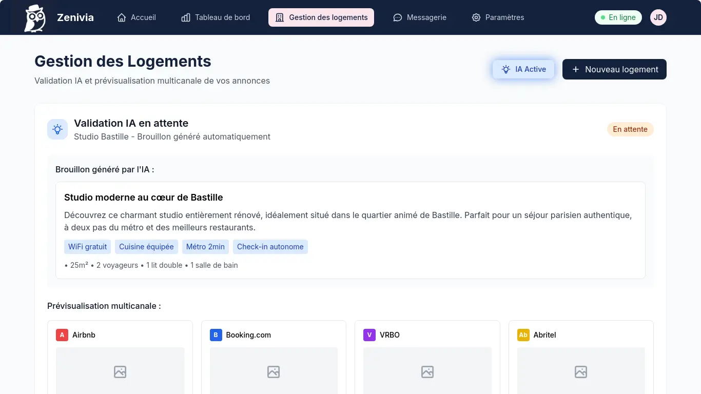 Boîte de réception unifiée Zenivia